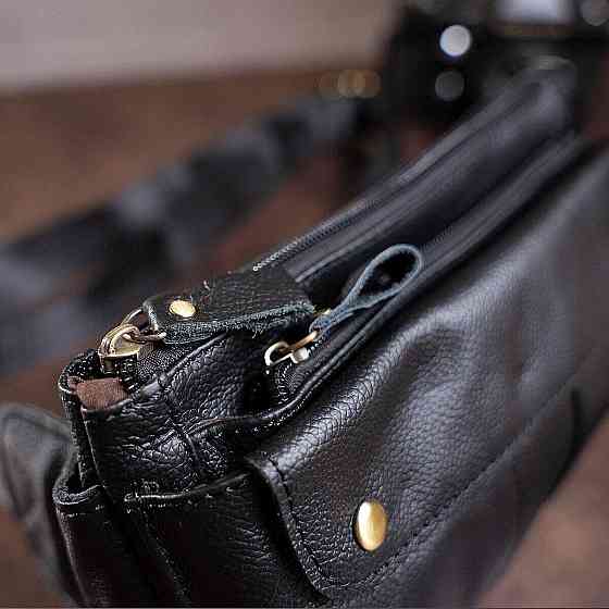 Бананка кожаная Черная (Vintage) Киев