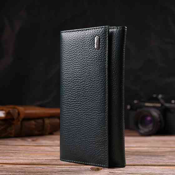 Практичне жіноче портмоне з натуральної шкіри флотар CANPELLINI 21854 Зелений Київ