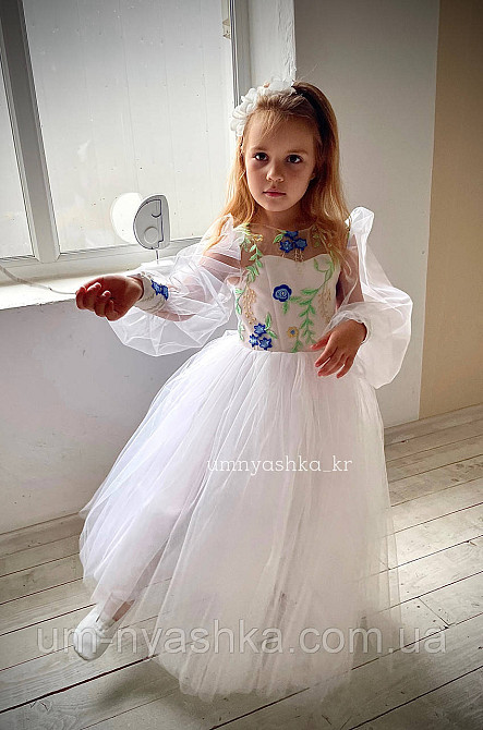 Дитяча святкова вишита сукня комп'ютерна вишивка р.34 Кривий Ріг - фото 3