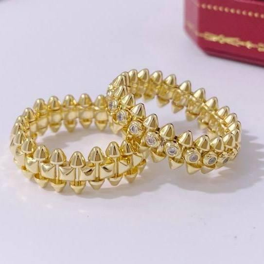 Кільце Cartier Juste un Clou ("зубчики") / брендове подарункове паковання / покриття лимонне золото / без цирконію Одеса - фото 1