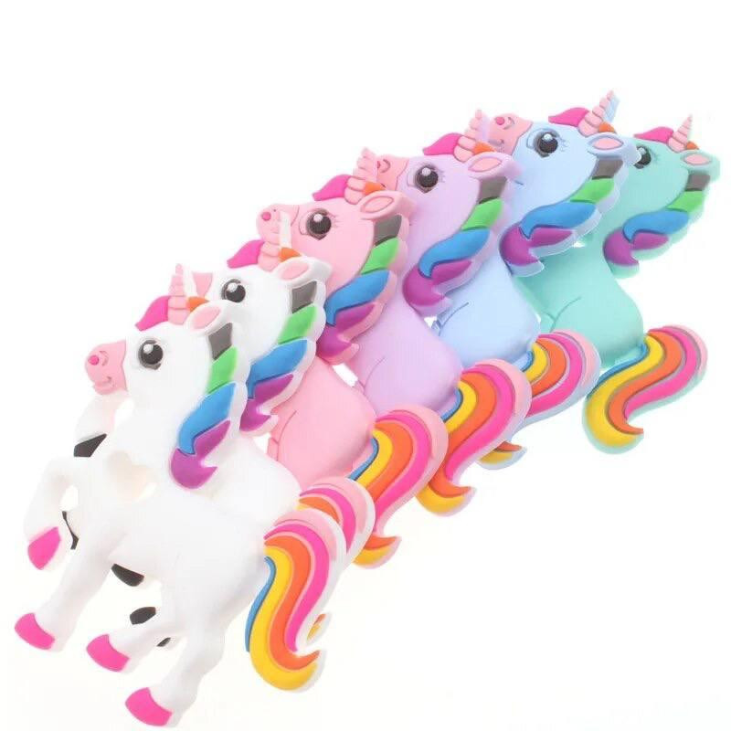 Силиконовый прорезыватель для зубов. Единорог. цвет белый, фиолетовый, мятный Киев - изображение 2