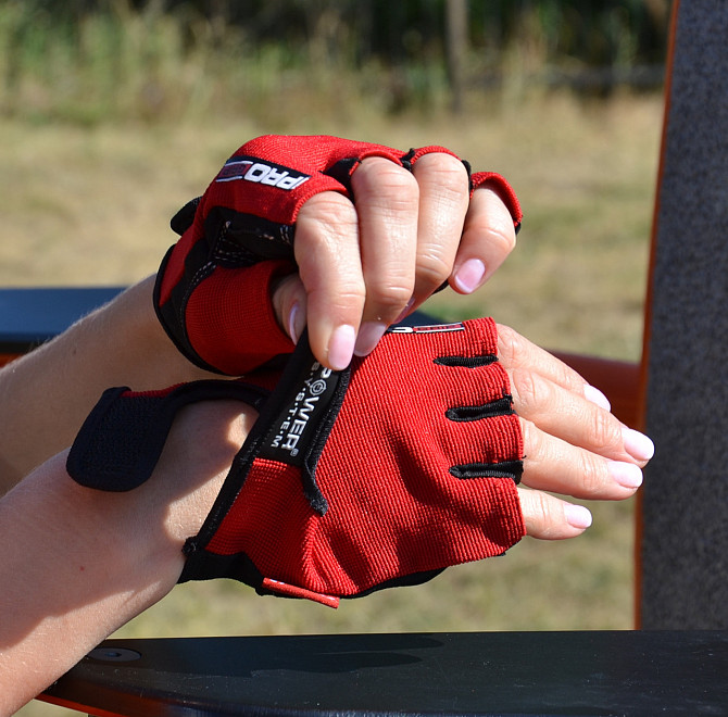 Рукавички для фітнесу Power System PS-2250 Pro Grip Red L Каменское - изображение 8