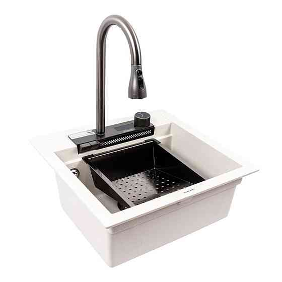 5149 VIVA матова Мийка гранітна VALESO (біла в крапку) Коломыя