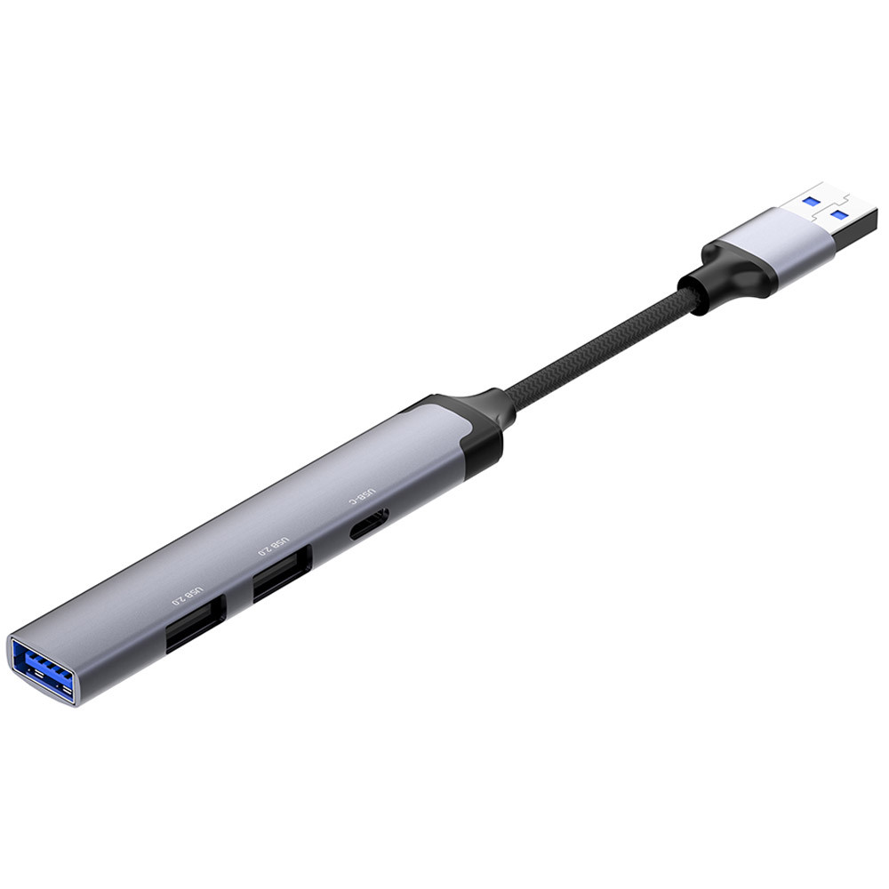 Хаб USB 3.0 -> 2xUSB 2.0+1xUSB 3.0+1xUSB-C Grey ColorWay Вінниця - фото 3