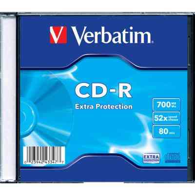 Диск CD Verbatim CD-R 700Mb 52x 1шт Slim Case (43347-1disk) Винница