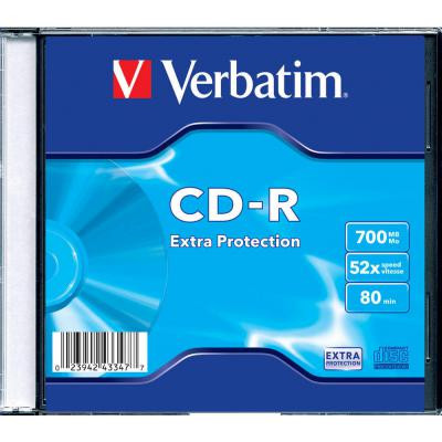 Диск CD Verbatim CD-R 700Mb 52x 1шт Slim Case (43347-1disk) Винница - изображение 2