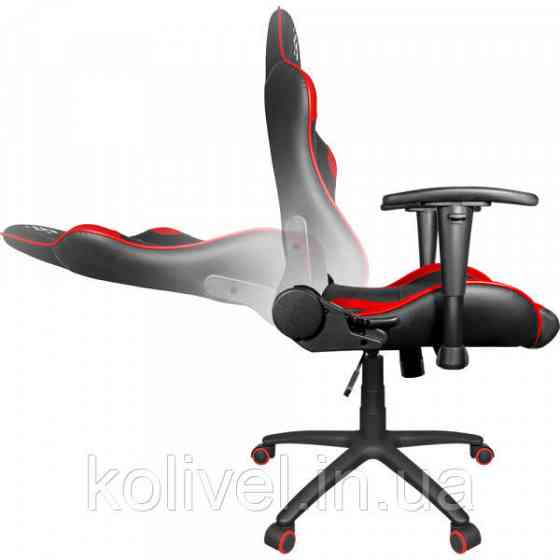Крісло ігрове Defender Devastator CT-365, 50мм PU, Клас 4, Black/Red (64365) Київ