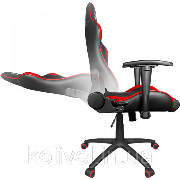 Крісло ігрове Defender Devastator CT-365, 50мм PU, Клас 4, Black/Red (64365) Київ - фото 6