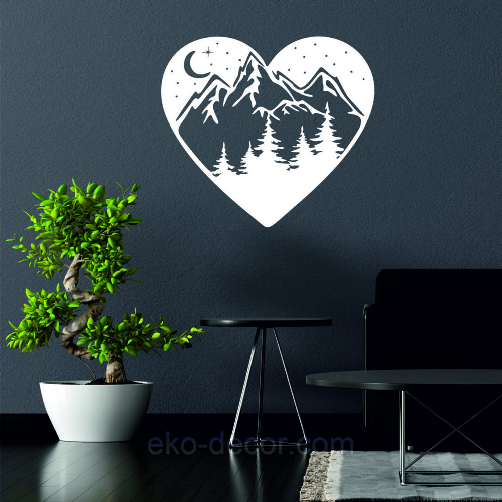 Декоративне настінне Панно «Серце» Декор на стіну 110*98 см, Білий Київ - фото 2