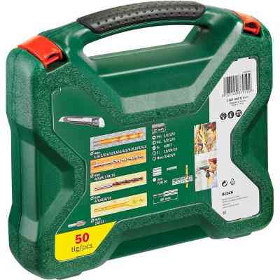 Набір свердл і біт Bosch X-LINE-50 TITANIUM (2.607.019.327) Вінниця