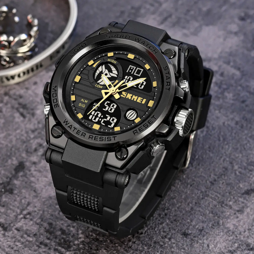 Мужские наручные часы Skmei 2031 (Черный с золотым) Винница - изображение 6