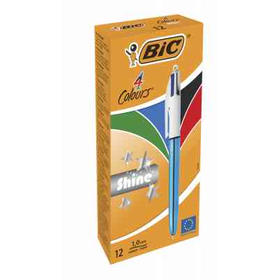 Ручка масляна Bic 4 в 1 Colours Shine Blue, голубая (bc982874) Вінниця