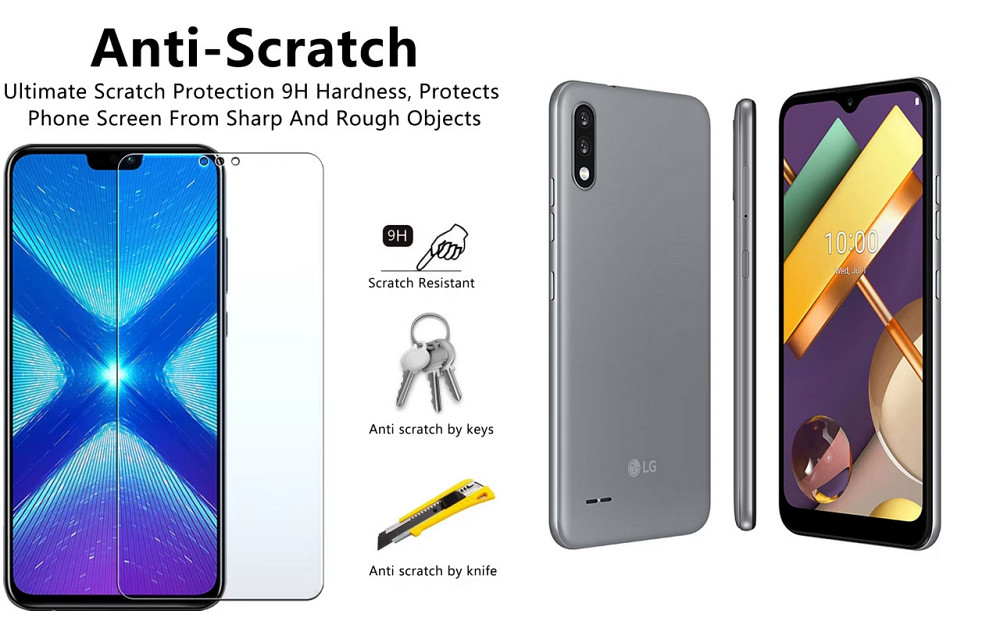 Защитное стекло NeoGlass для LG K22 – ультрапрозрачное и устойчивое Киев - изображение 1