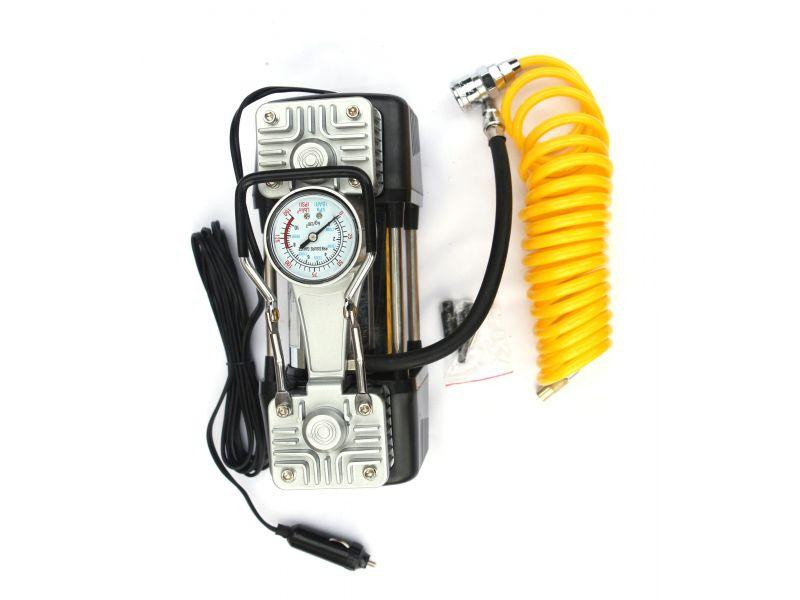 Автомобільний компресор двопоршневий КВАНТ 13005B 12В з аналоговим датчиком тиску Харків - фото 10