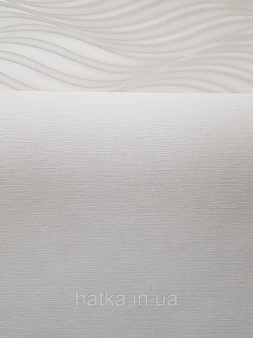 Обои виниловые на флизелине Sintra Edelina однотонные тонкая полоска эффект размытости белые молочные Киев - изображение 3