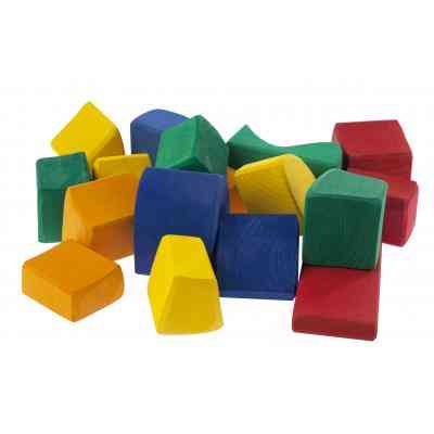 Конструктор Nic деревянный Большой цветной 17 эл. (NIC523287) Вінниця