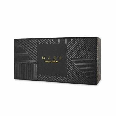 Наручники Bijoux Indiscrets MAZE - Wide Cuffs Brown, экокожа, стильные браслеты Sex Aura Киев - изображение 5