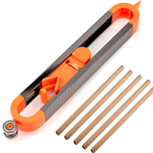 Шаблон для розмітки контура роликовий, контурна лінійка і 5шт олівців Вінниця - фото 1