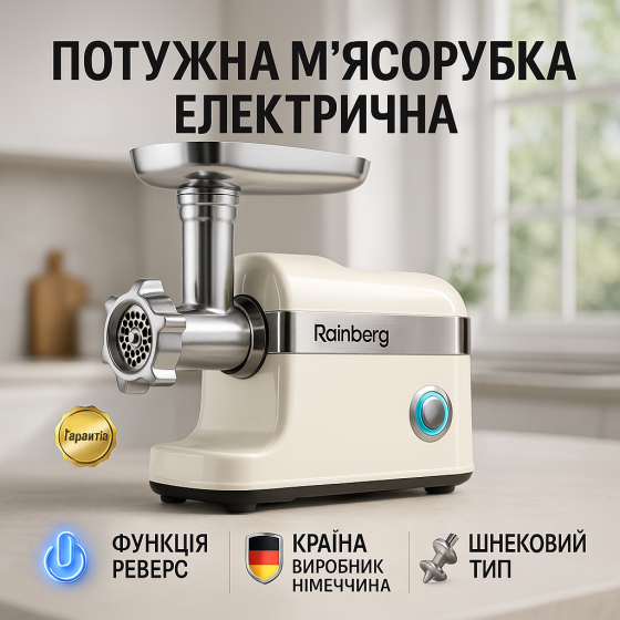 Кухонная мясорубка электрическая с реверсом, Электромясорубка бытовая с насадкой для кебаба CT-86 Львов