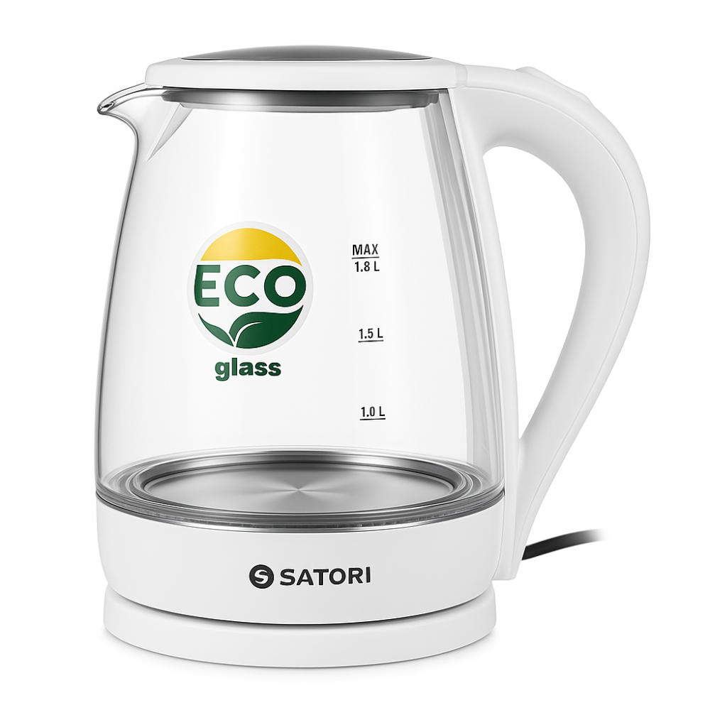 Качественные электрочайник Satori SGK-4105-WT 1.8 л 1500 Вт, Чайник електро, Бесшумный чайник OJ-55 Львов - изображение 14