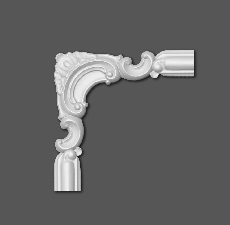 Угловой элемент полиуретановый Grand Decor HCR 518-3 Днепр - изображение 1