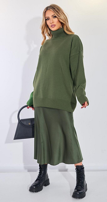 Джемпер свободный с высоким горлом (48-52) Киев - изображение 5