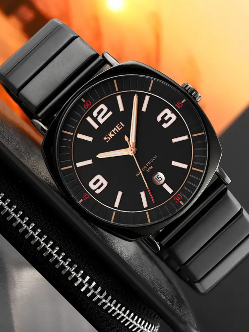 Чоловічий класичний годинник Skmei 9280 (Чорний) Київ - фото 3