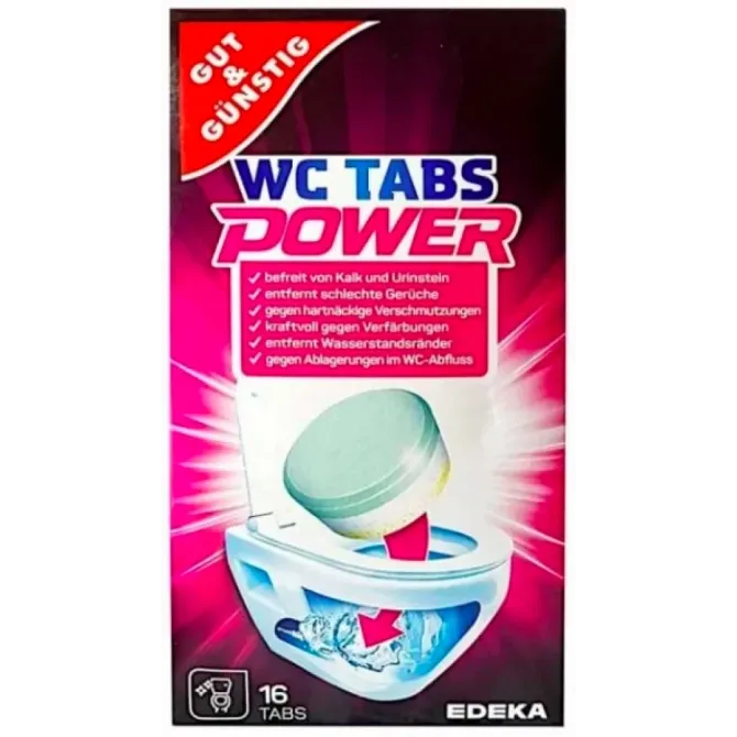 Таблетки для чищення унітазів G&G WC Power 16 шт. Львів - фото 1