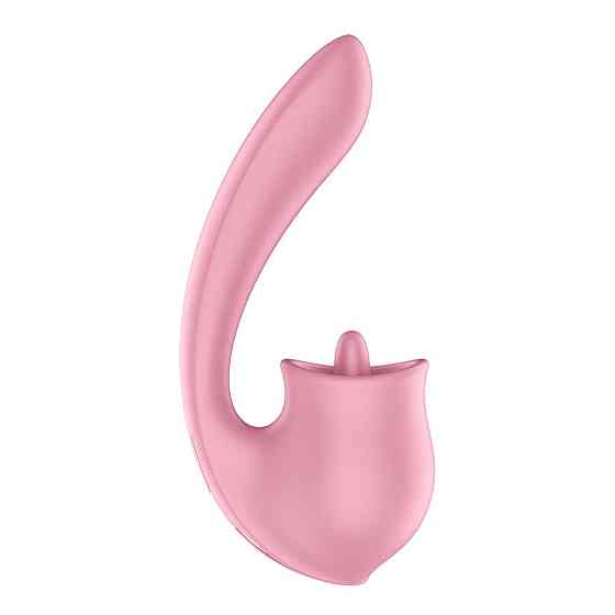 Вагинально-клиторальный вибратор Satisfyer Tongue Genius с язычком Sex Aura Киев