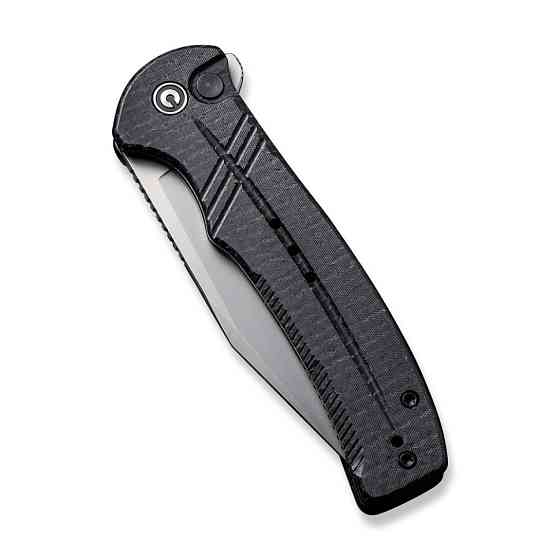 Ніж складаний туристичний Civivi Cogent, (8.8 см) 14C28N / Micarta чорний Київ
