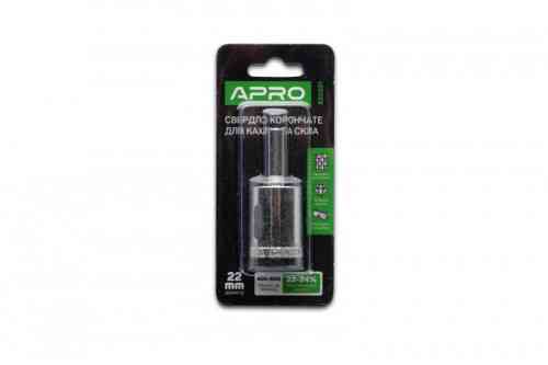 Сверло трубчатое с алмазным напылением 22мм APRO Ровно