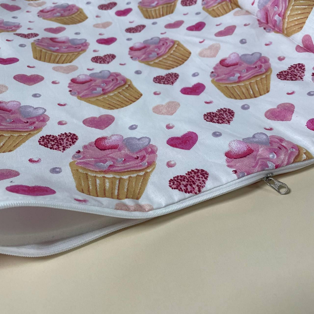 Сповивальний матрац на дитячий комод пеленатор або пеленальний столик м'який з бортами синтепон знімний універсальний розмір 70*55 см BST малинов Кривий Ріг - фото 4