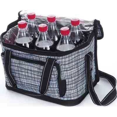 Термосумка СИЛА 15 л чорно-біла (32х20х24 см) (960604) Вінниця