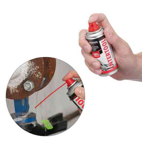 Мастило проникаюче, універсальне, аерозоль, 100 мл INTERTOOL FS-4010 Київ