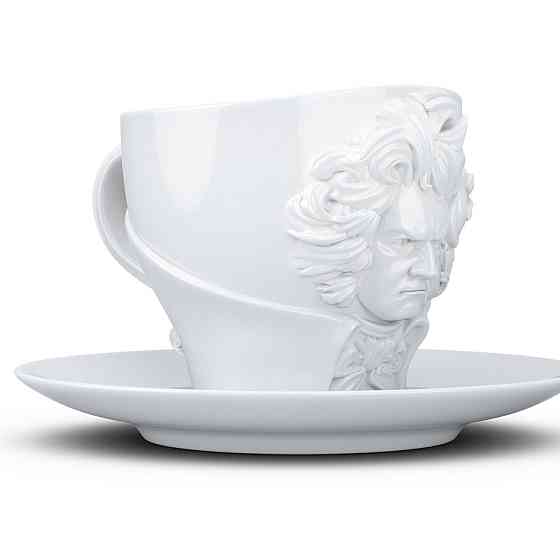 Чашка с блюдцем Tassen Людвиг ван Бетховен (260 мл), фарфор Киев