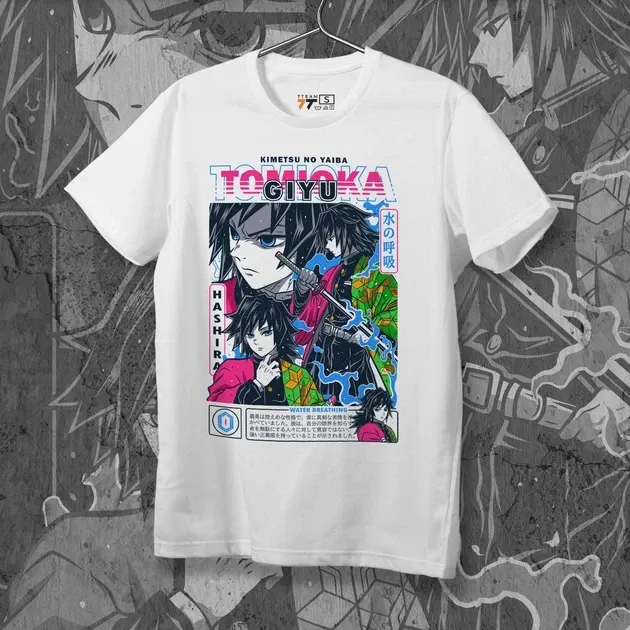 Футболка для подростка мальчика с принтом Клинок, рассекающий демонов Гію Томіока 4 WE Размер 160 Anime10966 Днепр - изображение 1