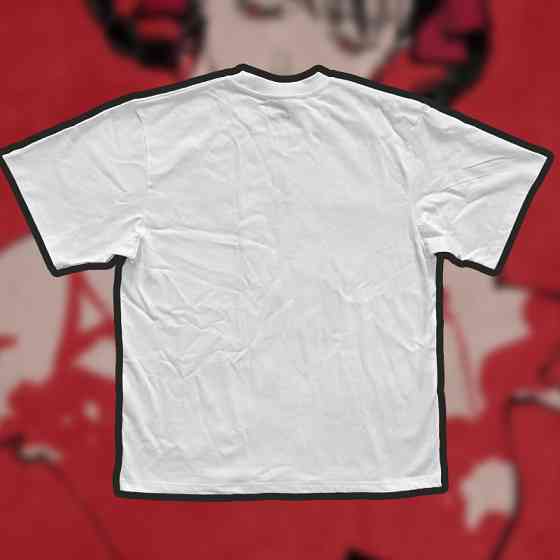 Футболка для хлопчика з принтом аніме Аніме Кіте Аніме Сава оверсайз (зріст від 165 до 180) Чорний Дніпро