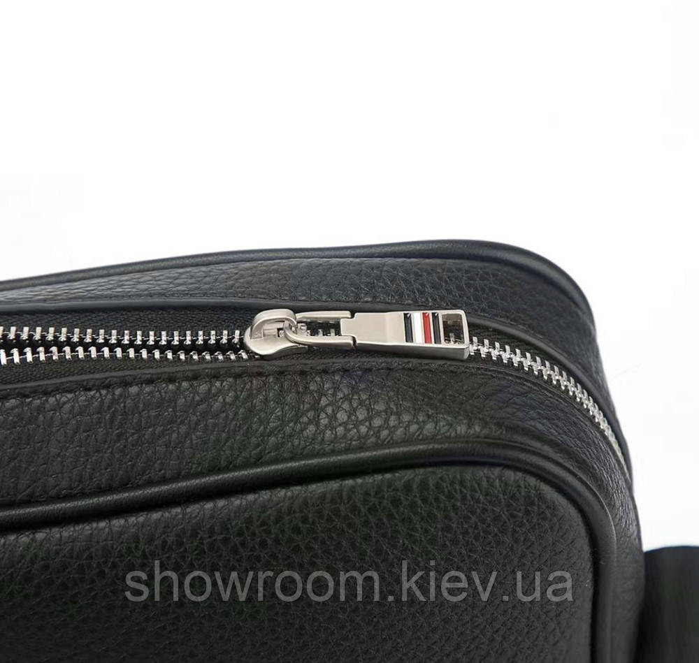 Мужская брендовая сумка через плечо (670) черная Киев - изображение 7