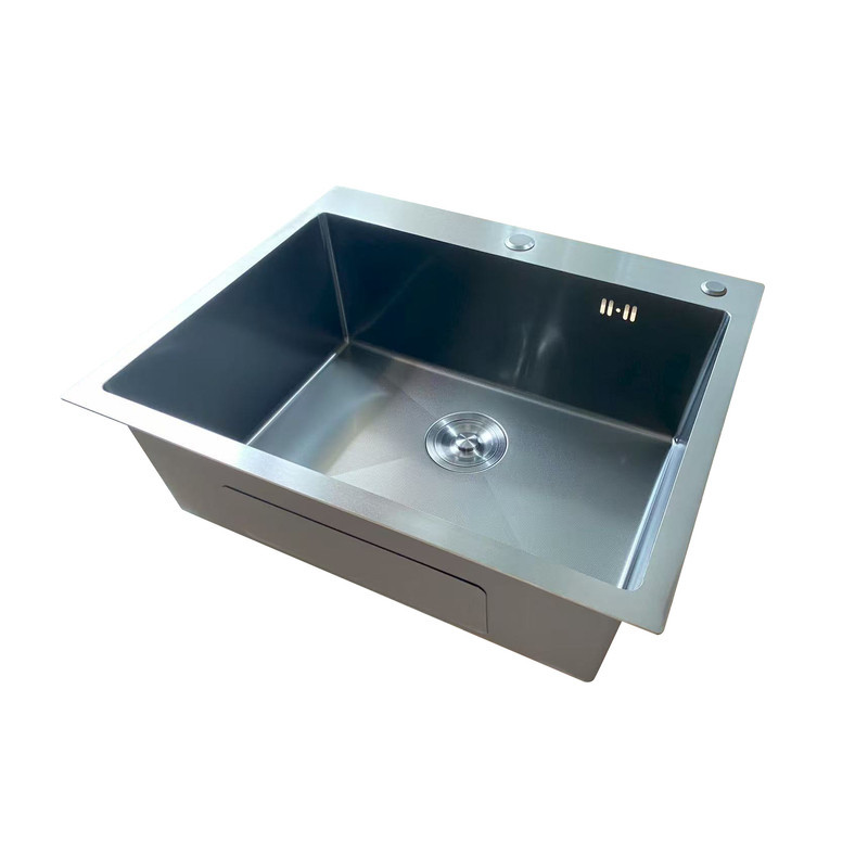 Мойка Mixxus MH6050 Micro Decor Black (3.0/0.8) из нерж. стали (цвет черный) (MI8223) Киев - изображение 2