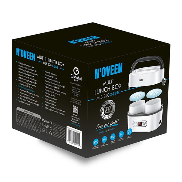Мульти ланч-бокс для приготування їжі на пару Noveen MLB820 X-LINE Дніпро - фото 8