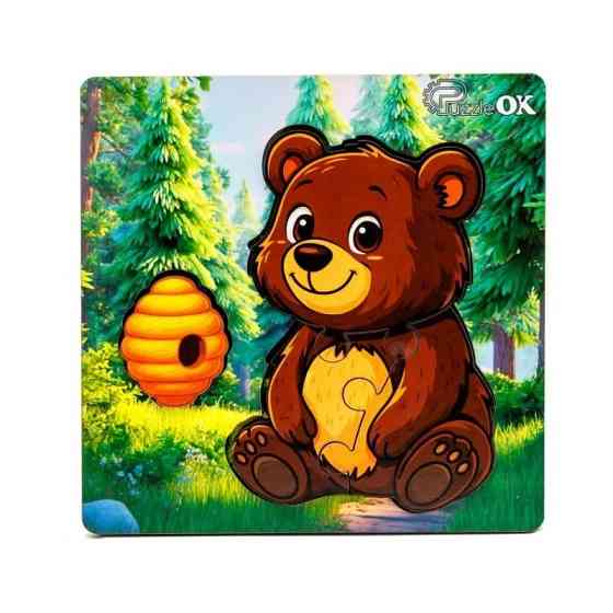 Деревянный пазл-вкладыш 