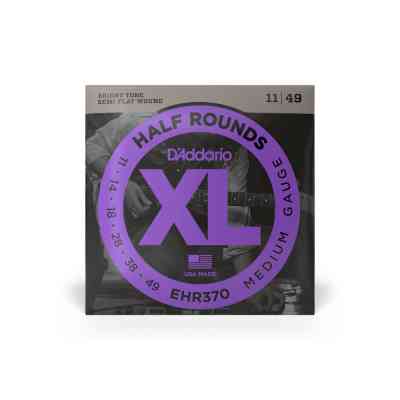 Струни для гітари D'Addario XL Half Rounds Medium (11-49) (EHR370) Вінниця