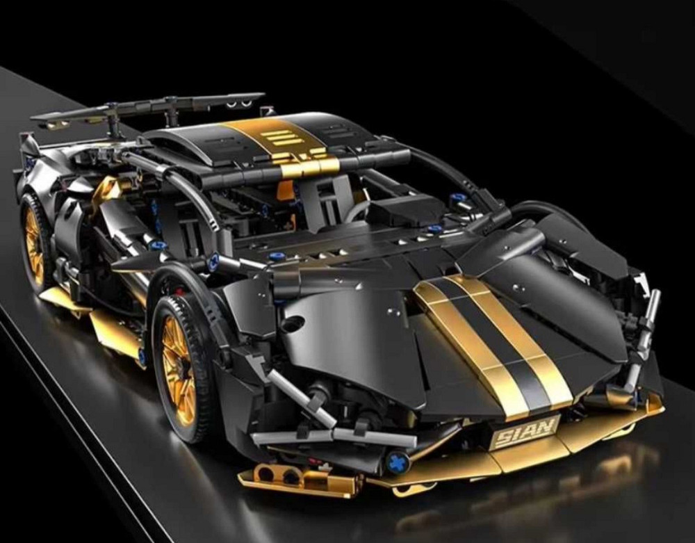 Конструктор машинка  Technic Lamborghini Super car 1280 деталей вмаштабі 1:14 Ламборджині чорна Київ - фото 8