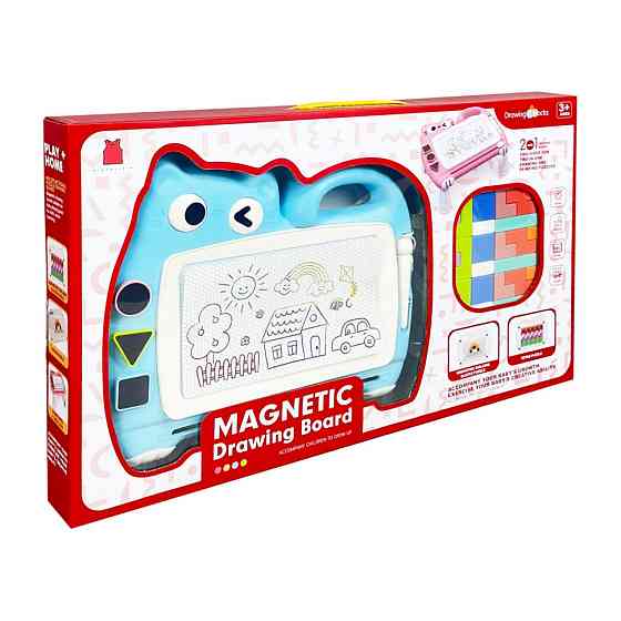 Магнітна дошка для малювання "Котик" 2 в 1 QY228(Turquoise) тетріс, пазли Вінниця