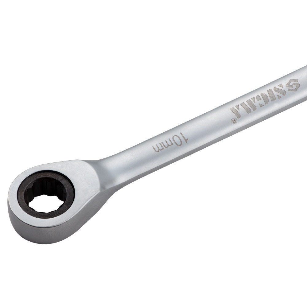 Ключ ріжково-накидний тріскоточний 10мм CrV satine SIGMA (6022101) Рівне - фото 5