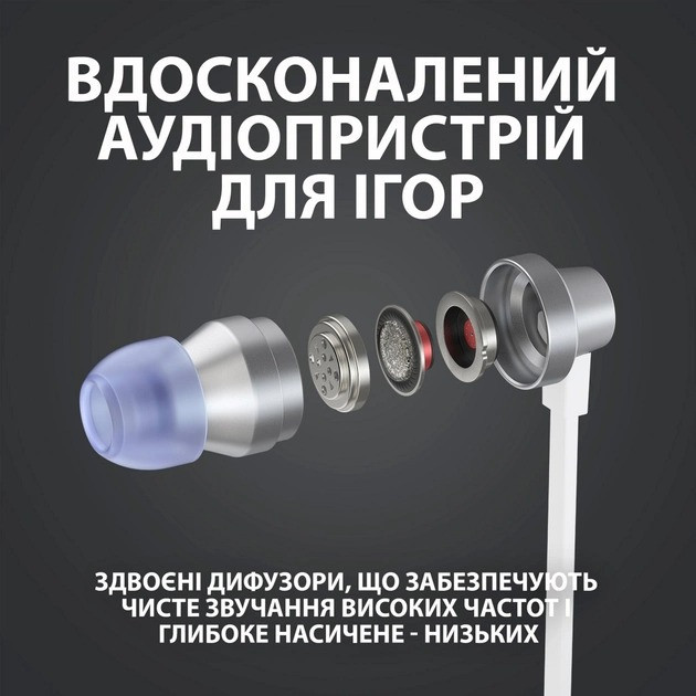Гарнітура Logitech G333 White (981-000930) ( Білий ) Харків - фото 19