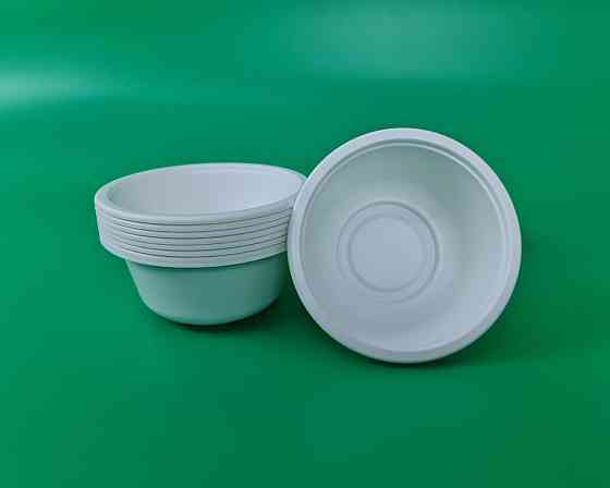 Миска биоразлагаемая (салатница) 430 мл (кукурузный крахмал) (50 шт) Харьков