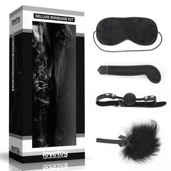 Набор БДСМ - Deluxe Bondage Kit (маска, вибратор, кляп, перышко) Sex Aura Киев