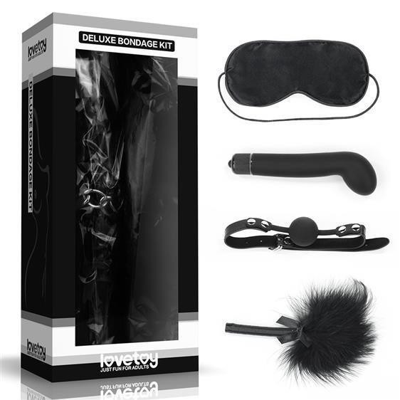 Набор БДСМ - Deluxe Bondage Kit (маска, вибратор, кляп, перышко) Sex Aura Киев - изображение 1