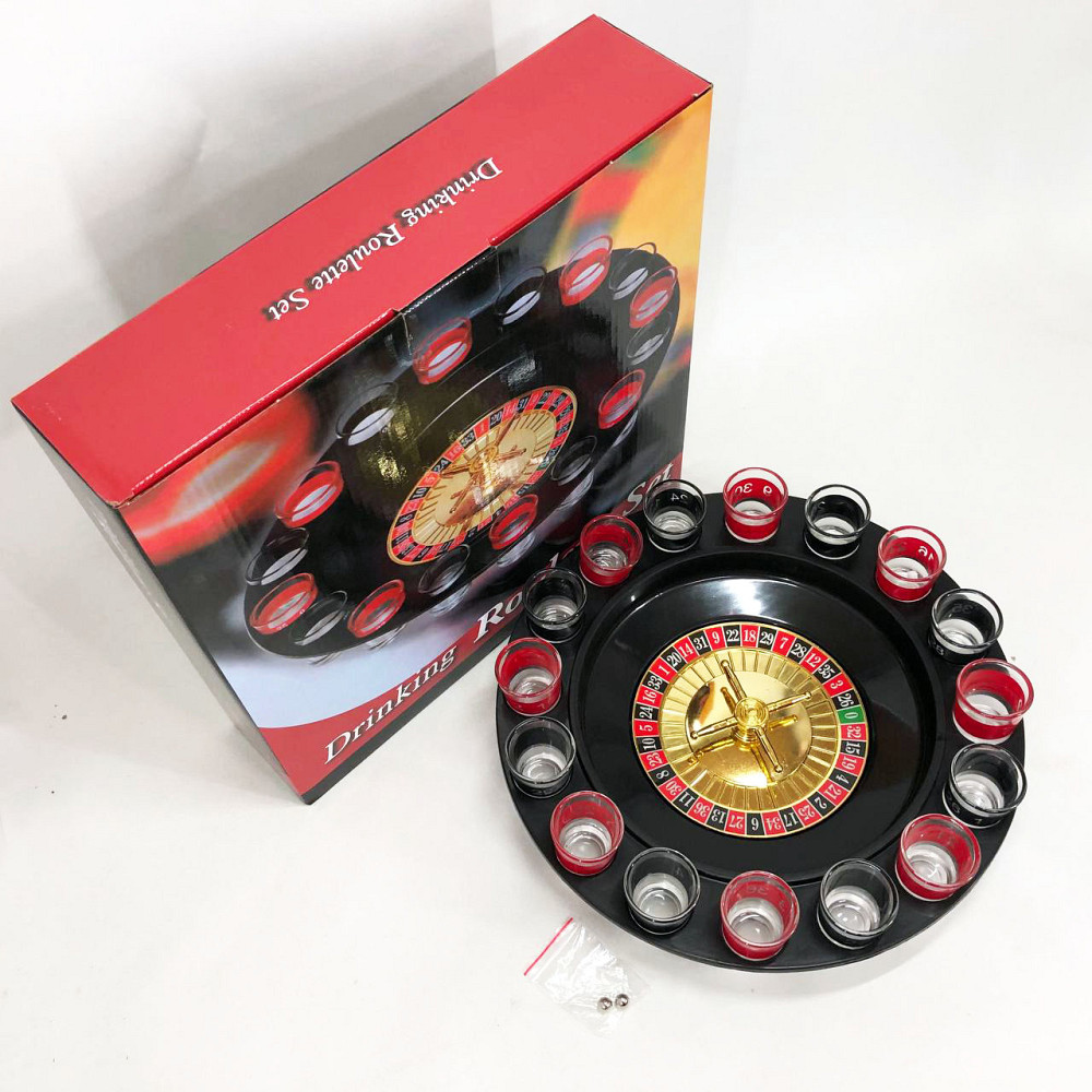 Алкогольна рулетка з чарками ігровий набір "П'яна рулетка" 16 чарок, Гра для розваг на вечірці QU-29 Львів - фото 4